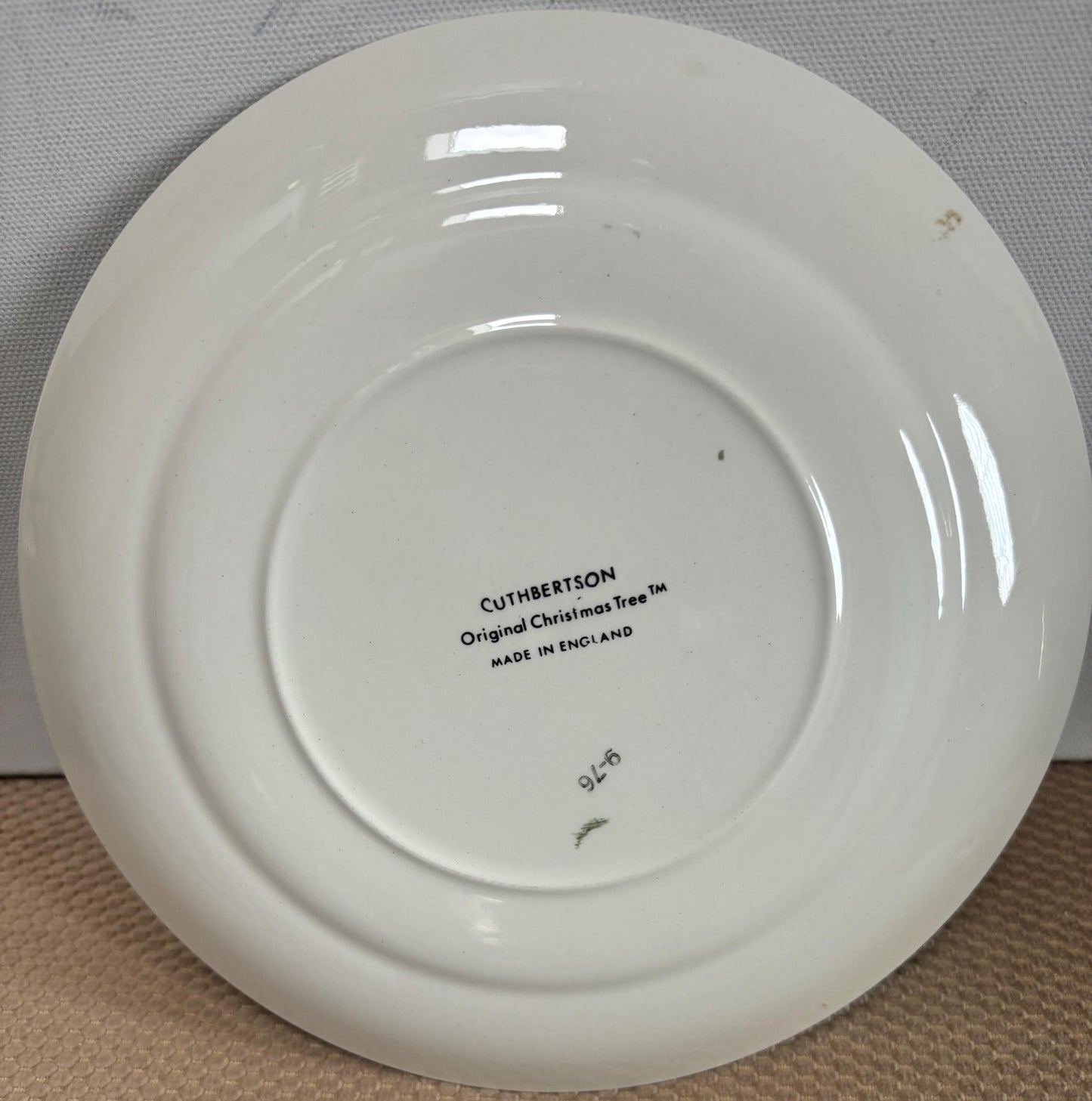 Vintage Christmas Tree Salad Plate by Cuthbertson Made in England Lover Antiques and Vintage