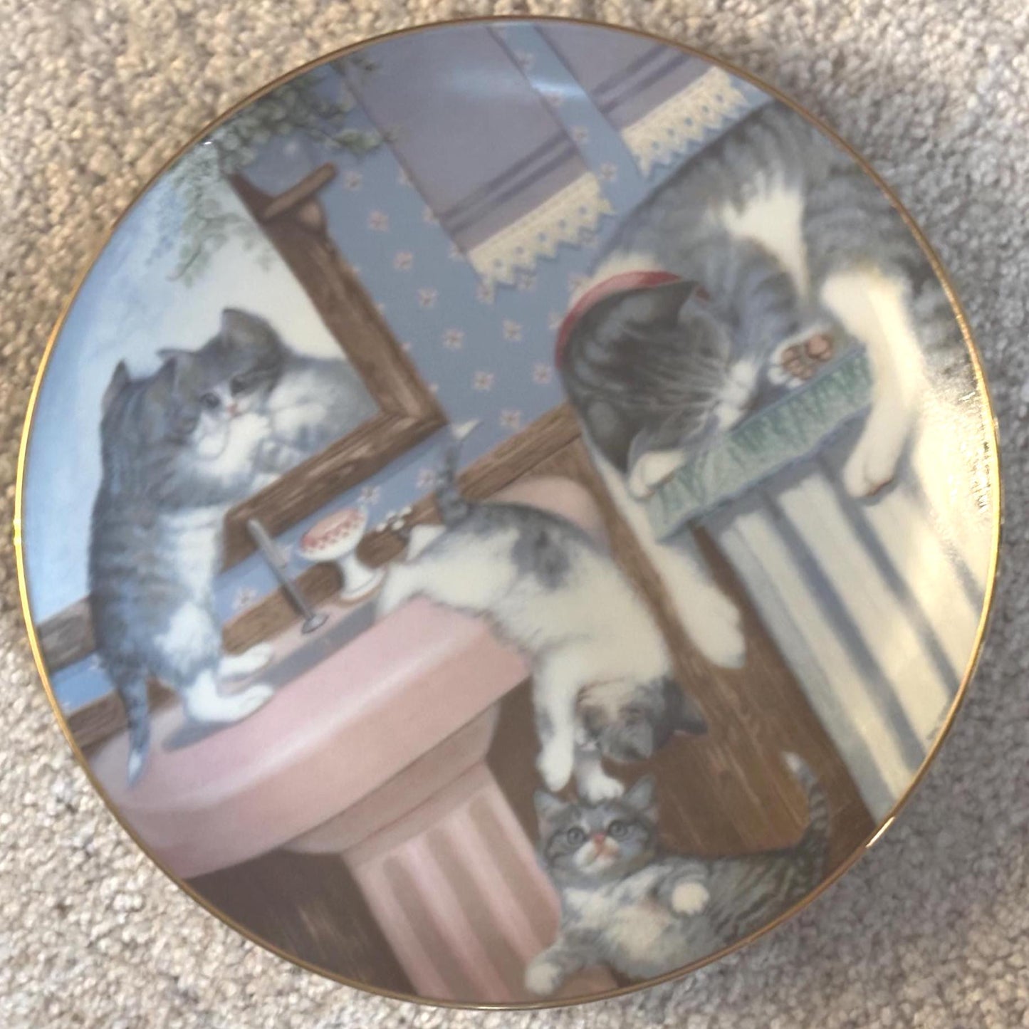 Hamilton Collection Cat Plate, Mischief Makers Cats, Number , Lover Antiques and Vintage