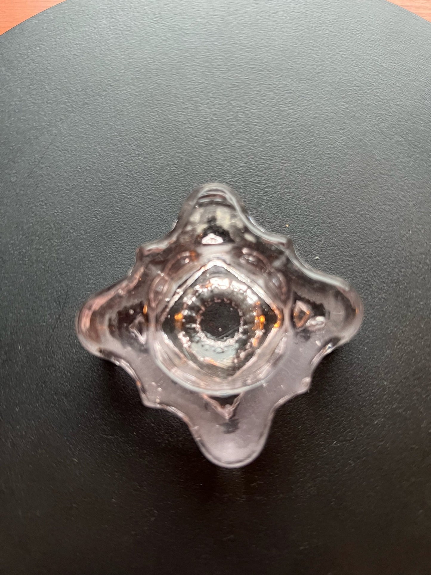 Vintage Pink Glass Salt Cellar: Hand Pressed Small Dish