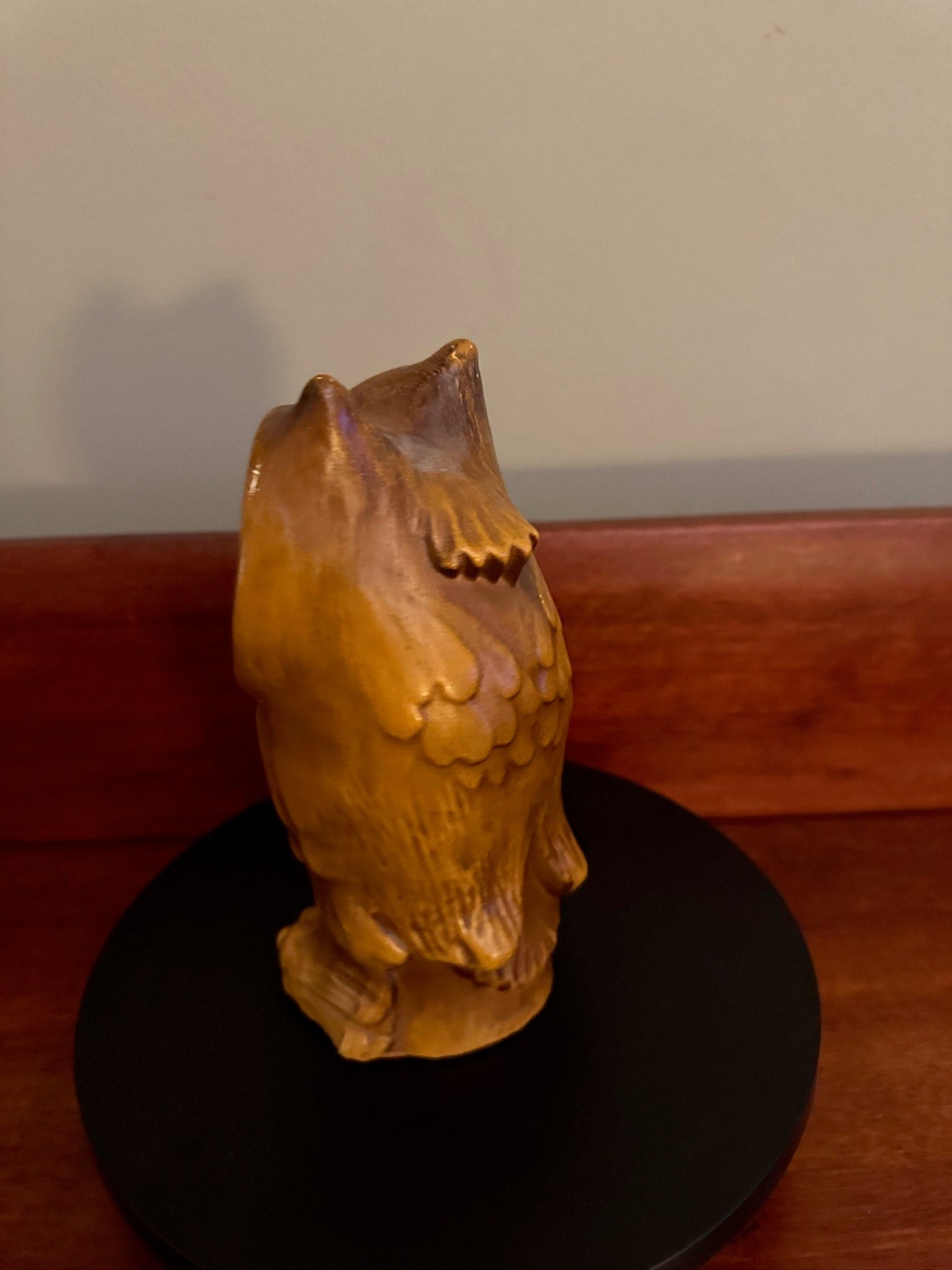 Vintage Haeger Winking Owl Coin Bank #8036, Brown Owl Bank, Winking Owl Figurine, Lover Antiques and Vintage