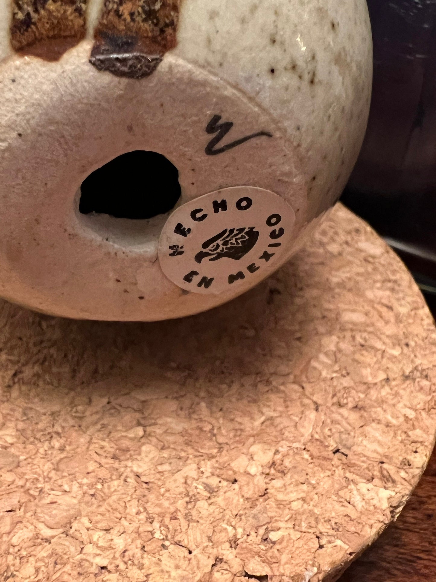 Vintage Tonala Mexican Pottery Owl - El Palomar Ken Edwards