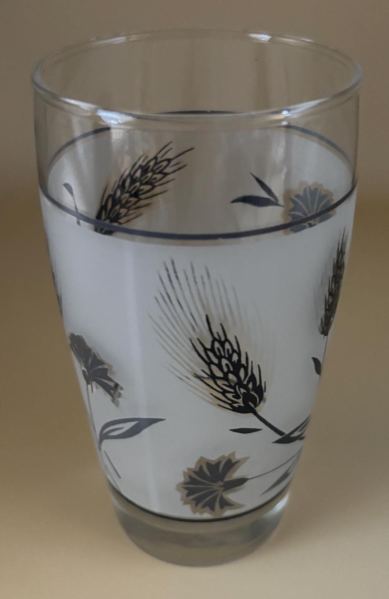 Vintage Silver City Crystal Glass: Mid-Century Wheat Design