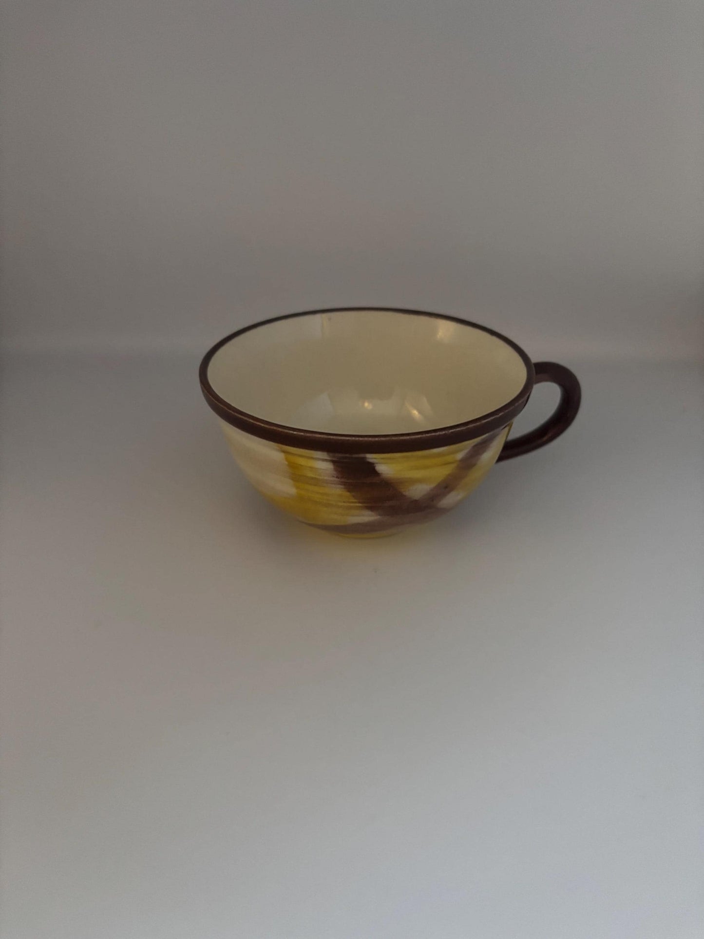 Vernon Kilns Native California Organdie Plaid Coffee Cup, Lover Antiques and Vintage