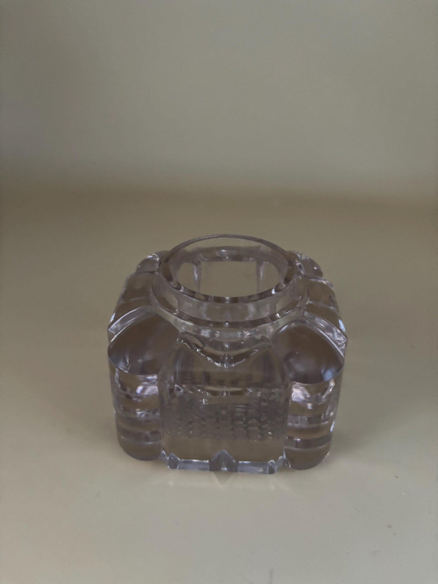 Vintage Alexandrite Glass Ink Well Inkwell Glass Art Vanity Jar Dish Container Lover Antiques and Vintage