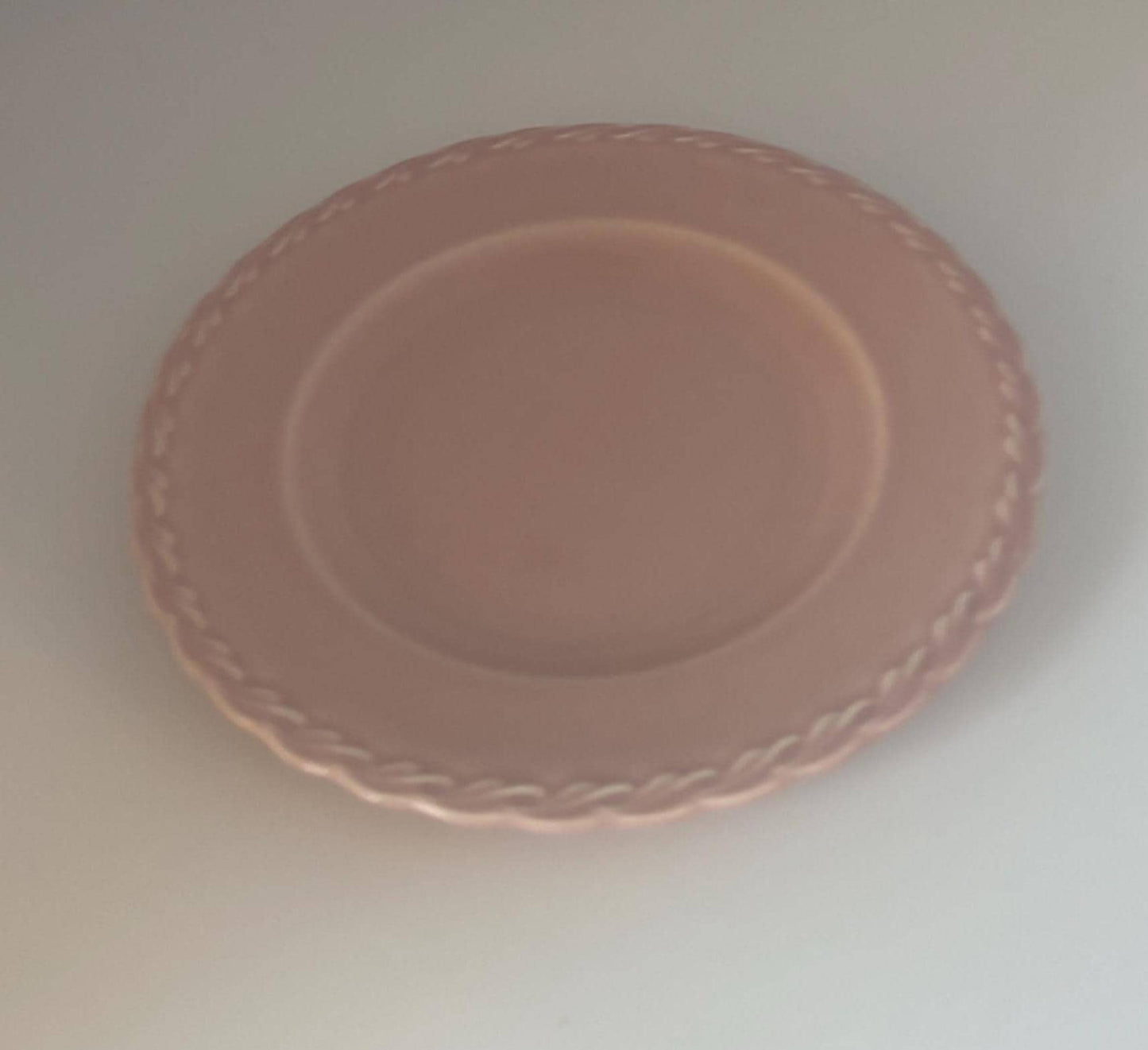 Vernon Kilns Native California Pink Plate, Lover Antiques and Vintage