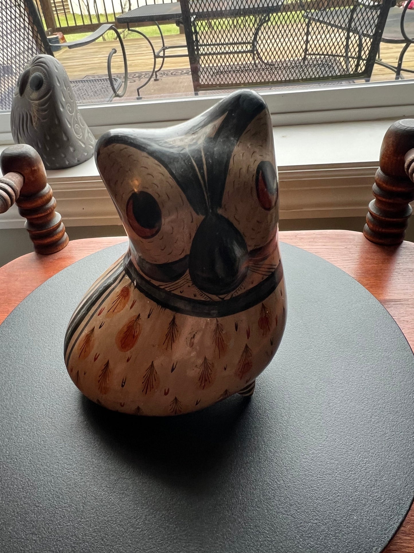 Vintage Solis Tonala Mexican Pottery Owl - Ken Edwards Style