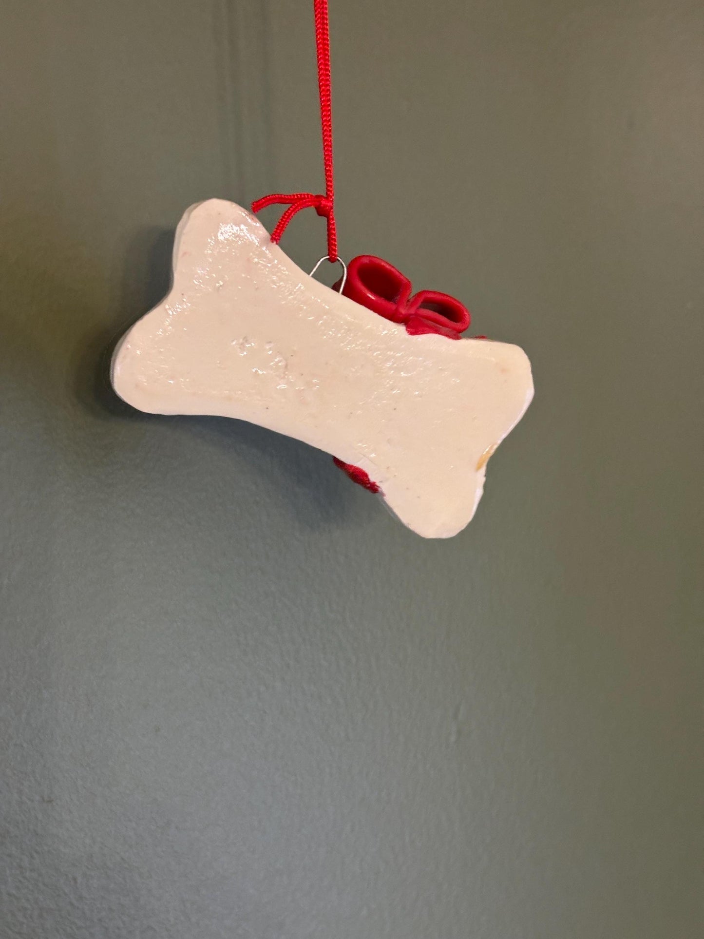 Vintage Martha Dog Bone Ornament Dated 1992 Gift For Her Lover Antiques and Vintage