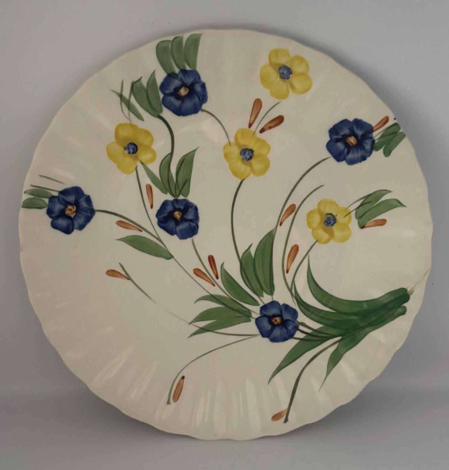 Blue Ridge Southern Potteries Dinner Plate, Summer Flowers Design, Lover Antiques and Vintage