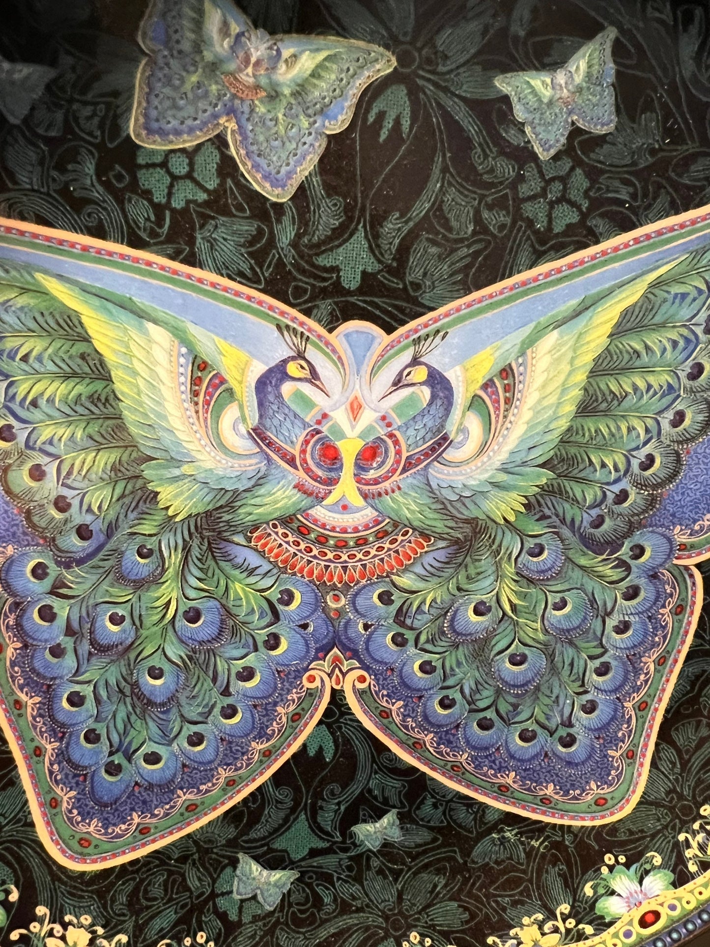 Vintage Peridot Perfection Enchanted Wings limited edition by Oleg Gavrilov Bradford Exchange Plate #1135A Plate Wall Hanging Lover Antiques