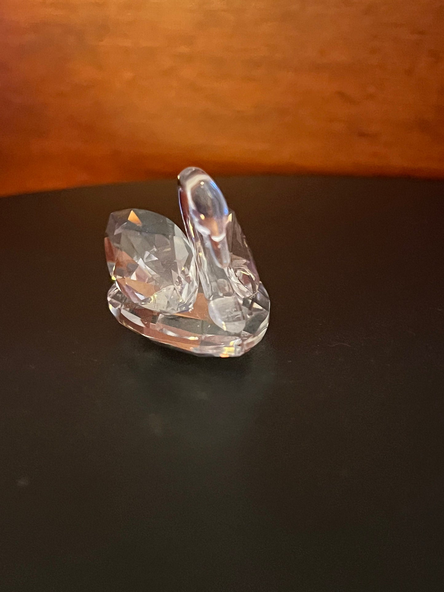 Vintage Swan Crystal Figurine, Lover Antiques and Vintage