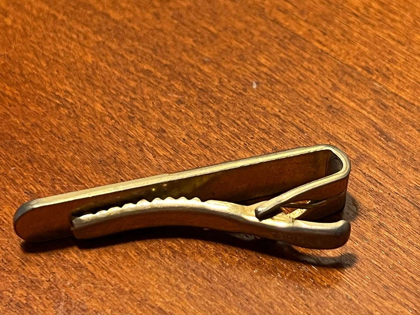 Vintage Speidel mens brass tie clip circa 1950’s mid century modern collectibles
