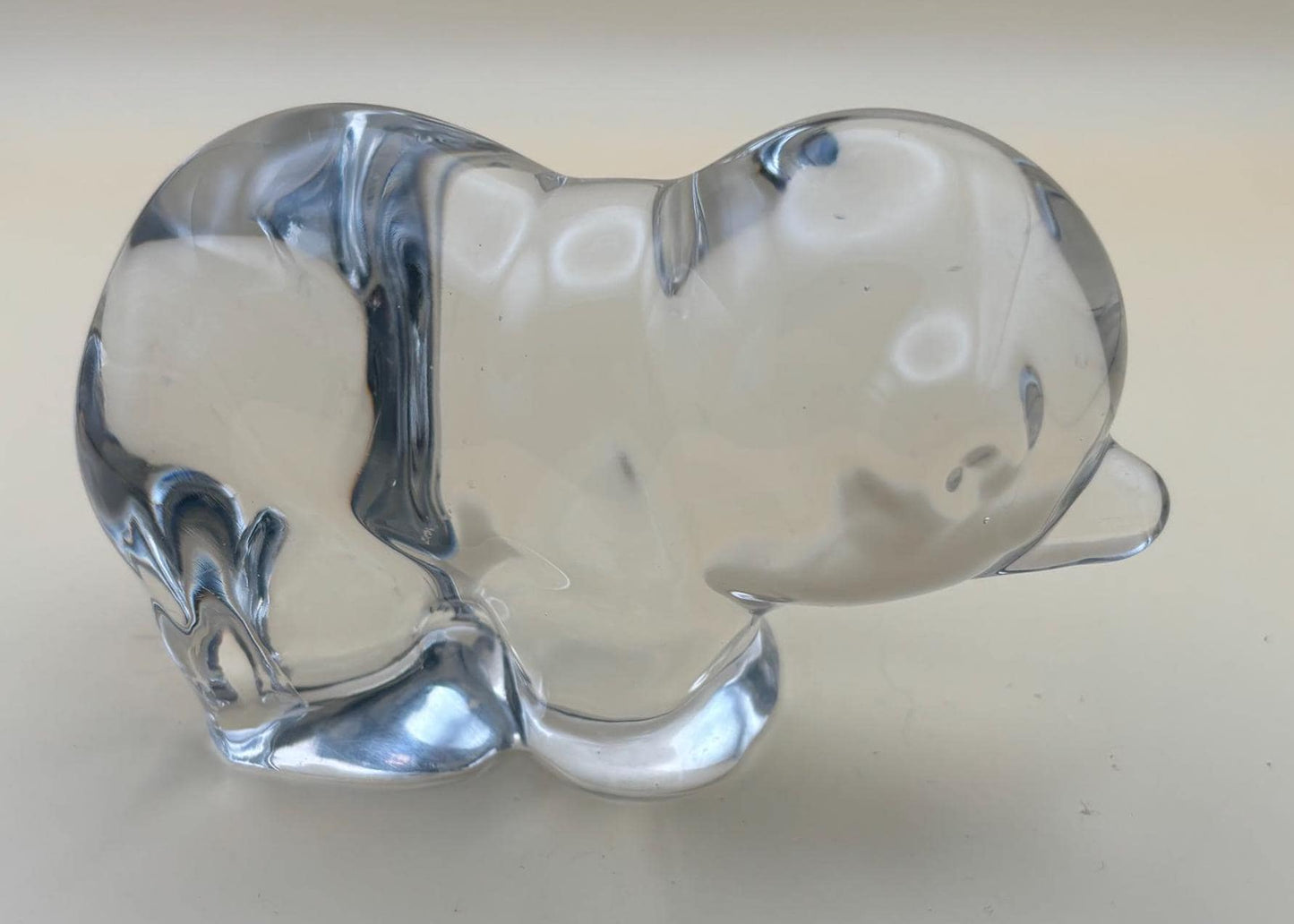 Vintage Glass Bear Cub Glass Animal Glass Art Paperweight Lover Antiques and Vintage