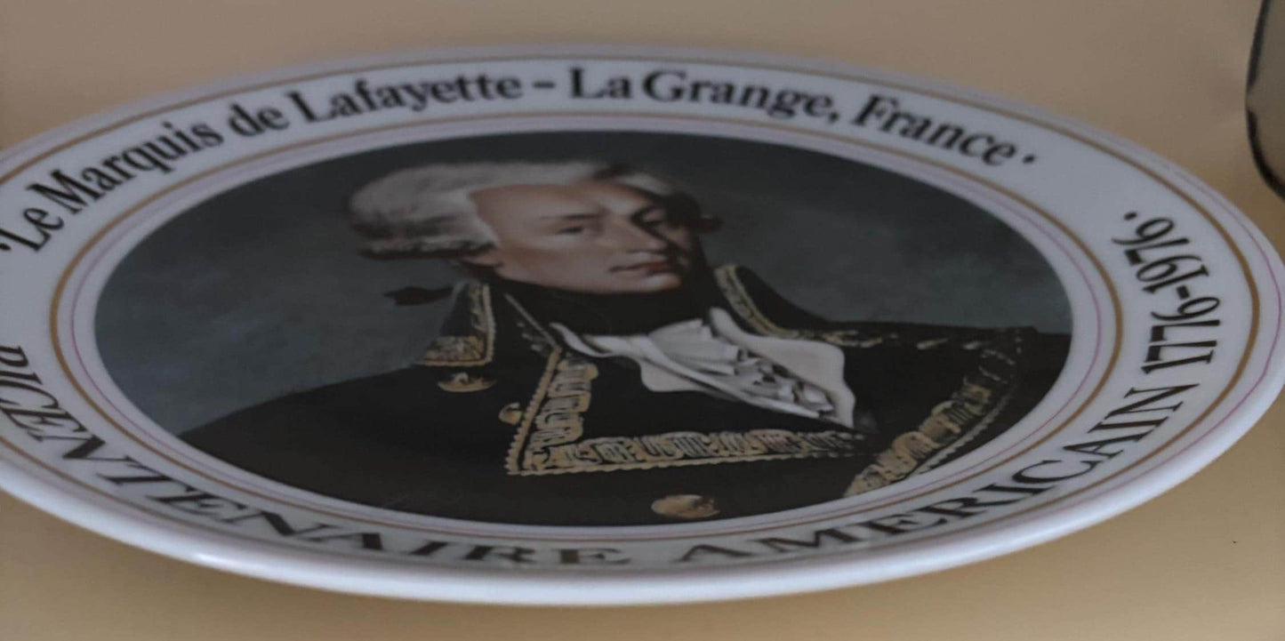 Vintage Lafayette Bicentennial Plate: La Grange France, Numbered Collectible