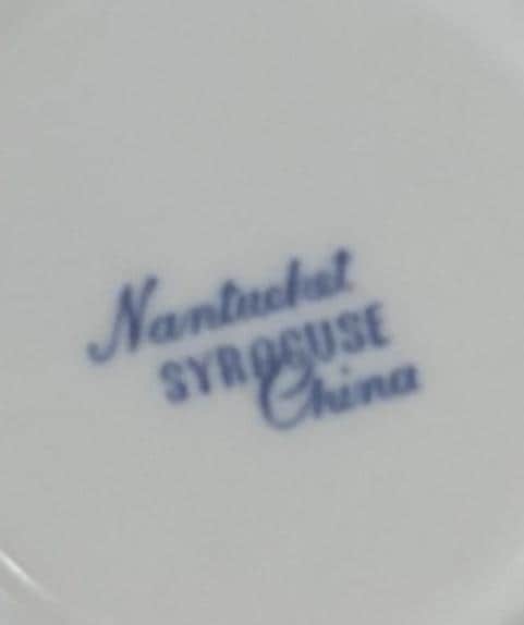 Vintage Nantucket Saucer Plate by Syracuse China Blue & White Dishes Lover Antiques and Vintage