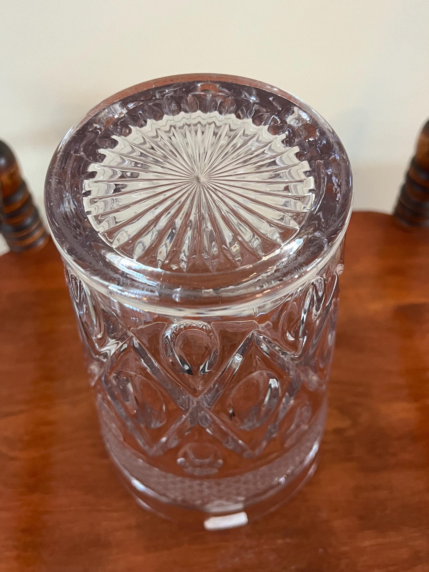 Vintage Imperial Cape Cod Flip Vase Crystal Cut Glass Art Lover Antiques and Vintage