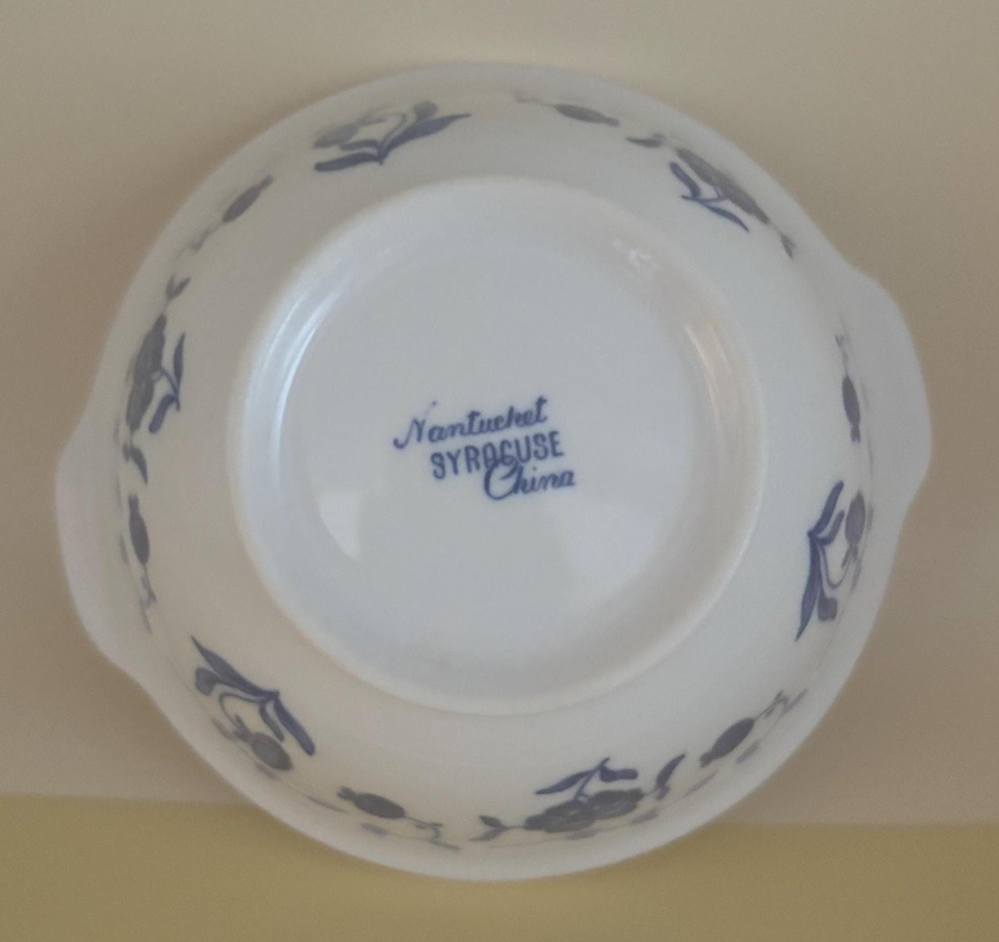 Vintage Nantucket Bowl by Syracuse China Blue & White Dishes Lover Antiques and Vintage