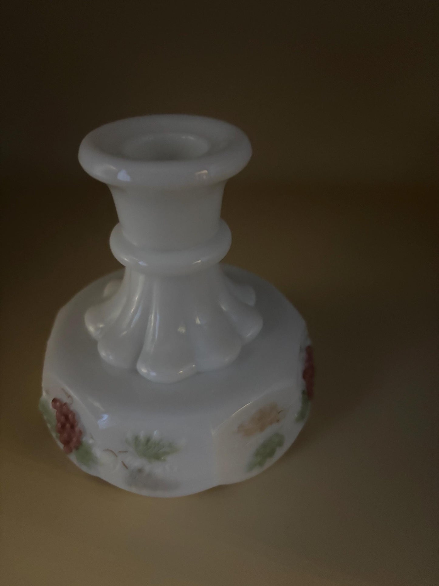 Vintage Westmoreland Grape Panel Set of Candle Holders Lover Antiques and Vintage