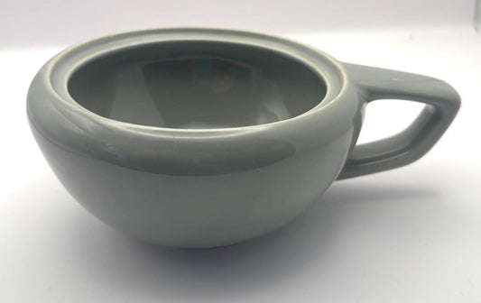 Russel Wright Mid Century Barrel Mug, Sage Green Cup, Lover Antiques and Vintage