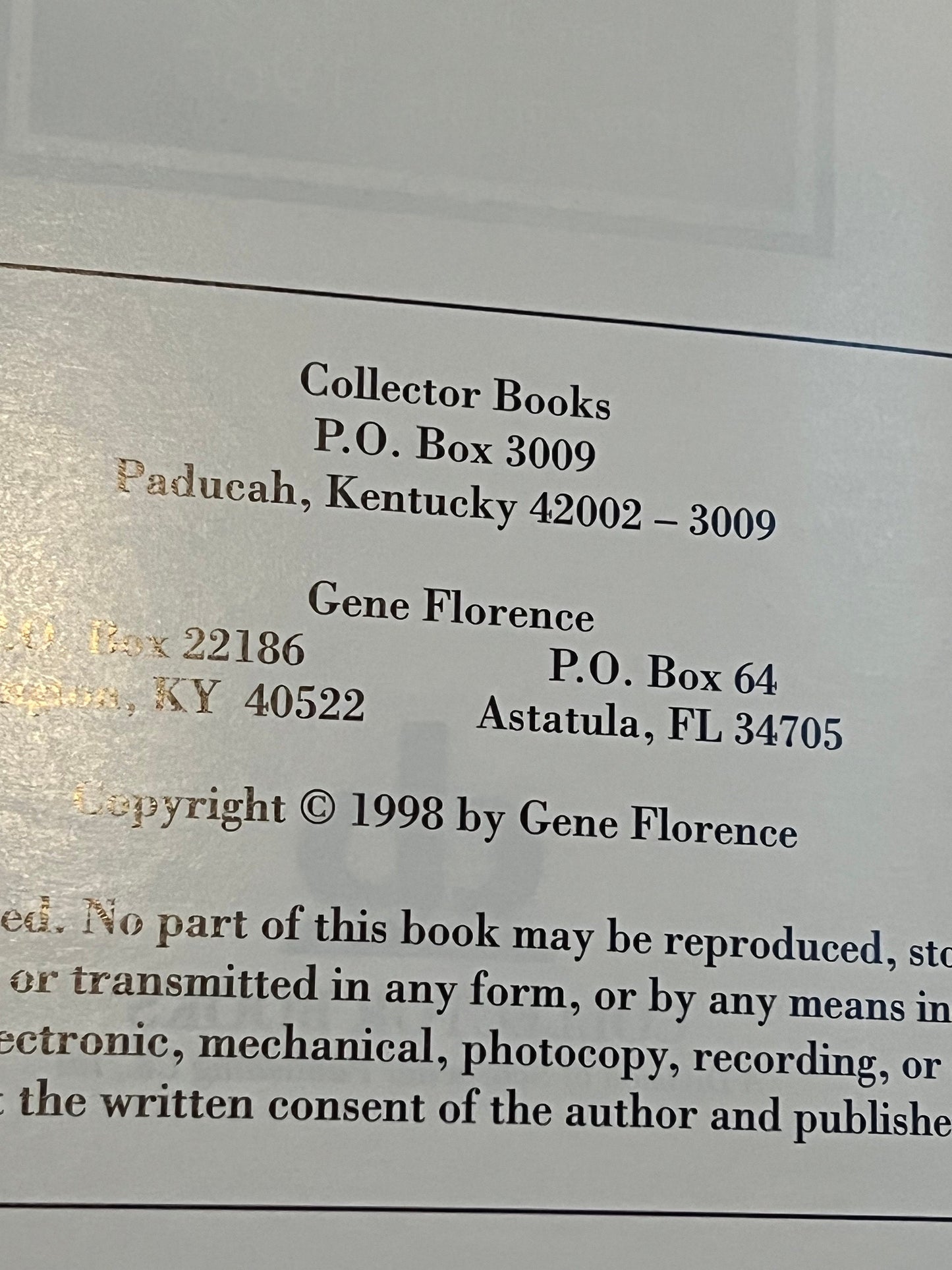Florence's Glassware Pattern Identification Guide: Vintage Glass Art Book