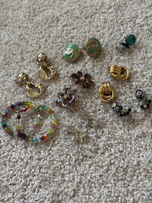 Vintage Earrings Collection Variety Jewelry Lot Lover Antiques and Vintage