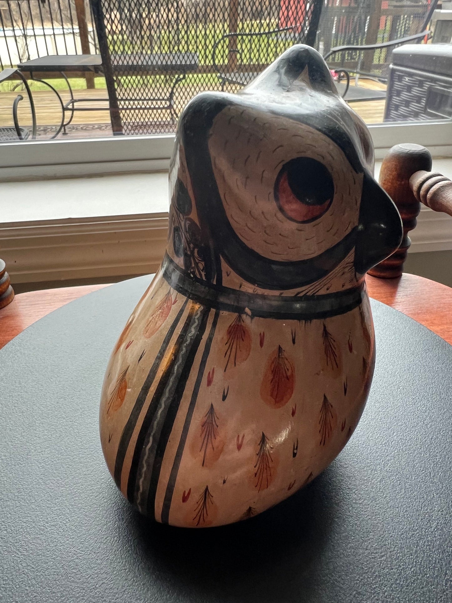 Vintage Solis Tonala Mexican Pottery Owl - Ken Edwards Style