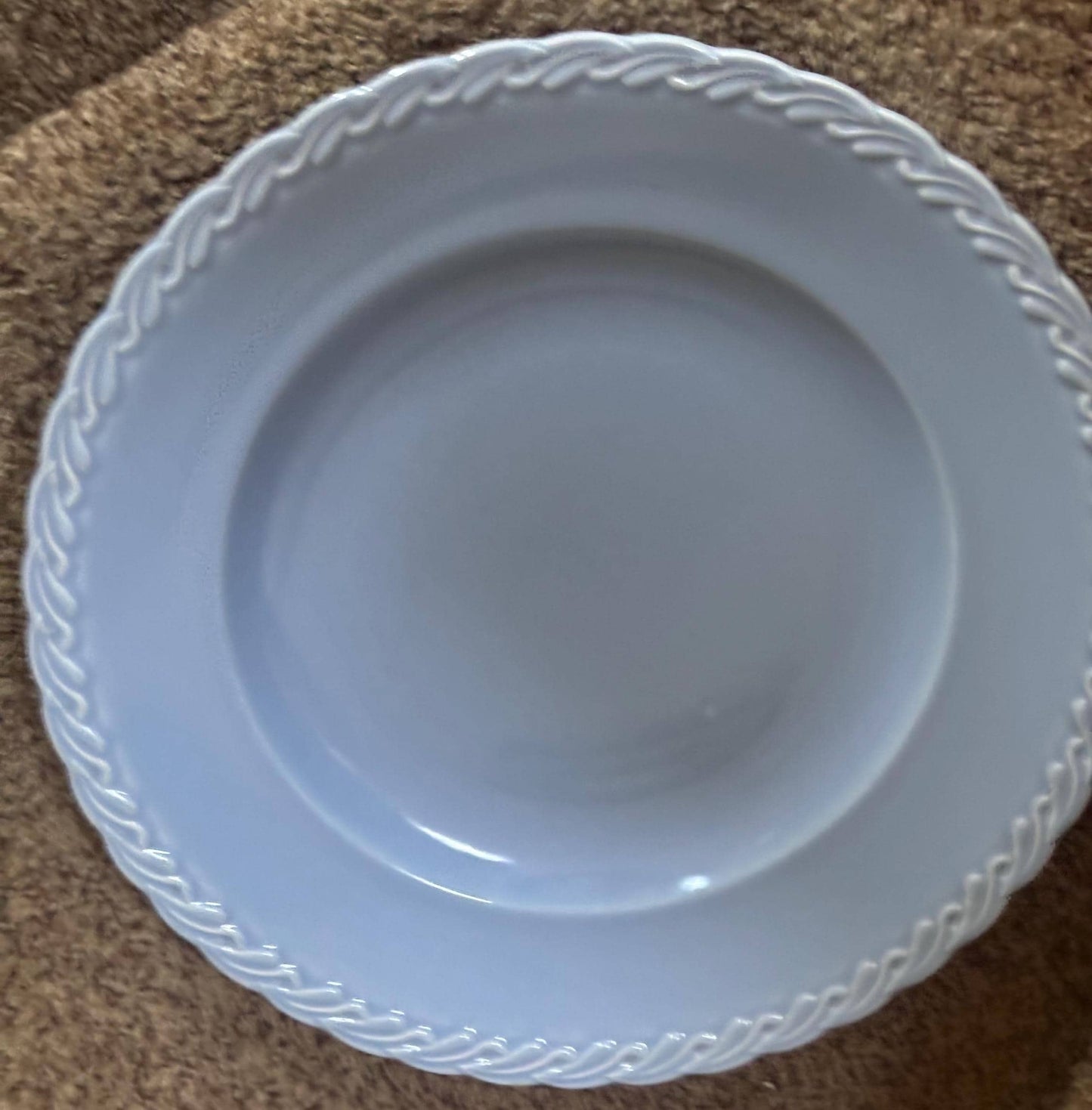 Vernon Kilns Native California Blue Large Platter, Delphine Blue Collection, Lover Antiques and Vintage