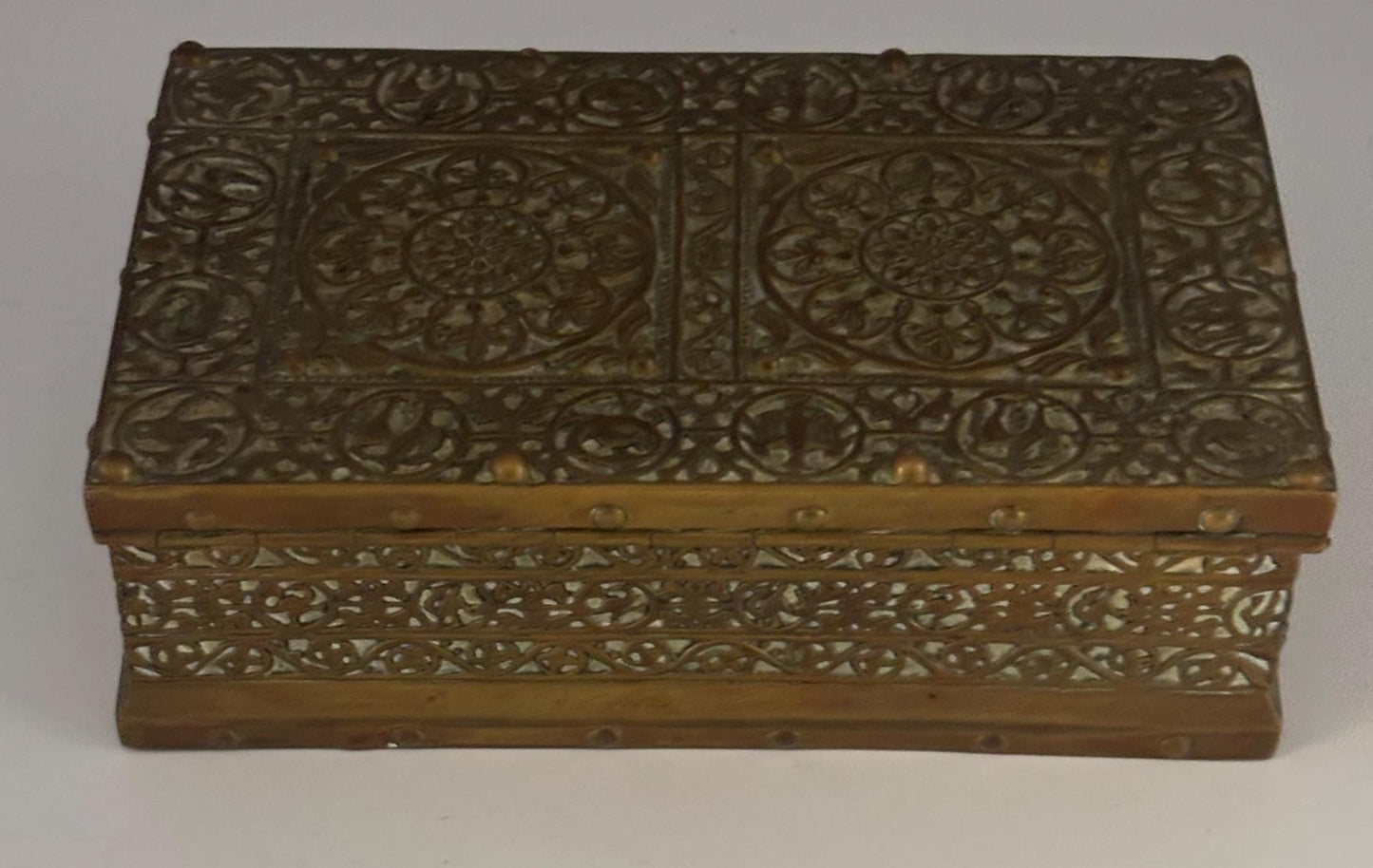 Antique Art Nouveau Bronze Jewelry Box - Erhard & Sohne