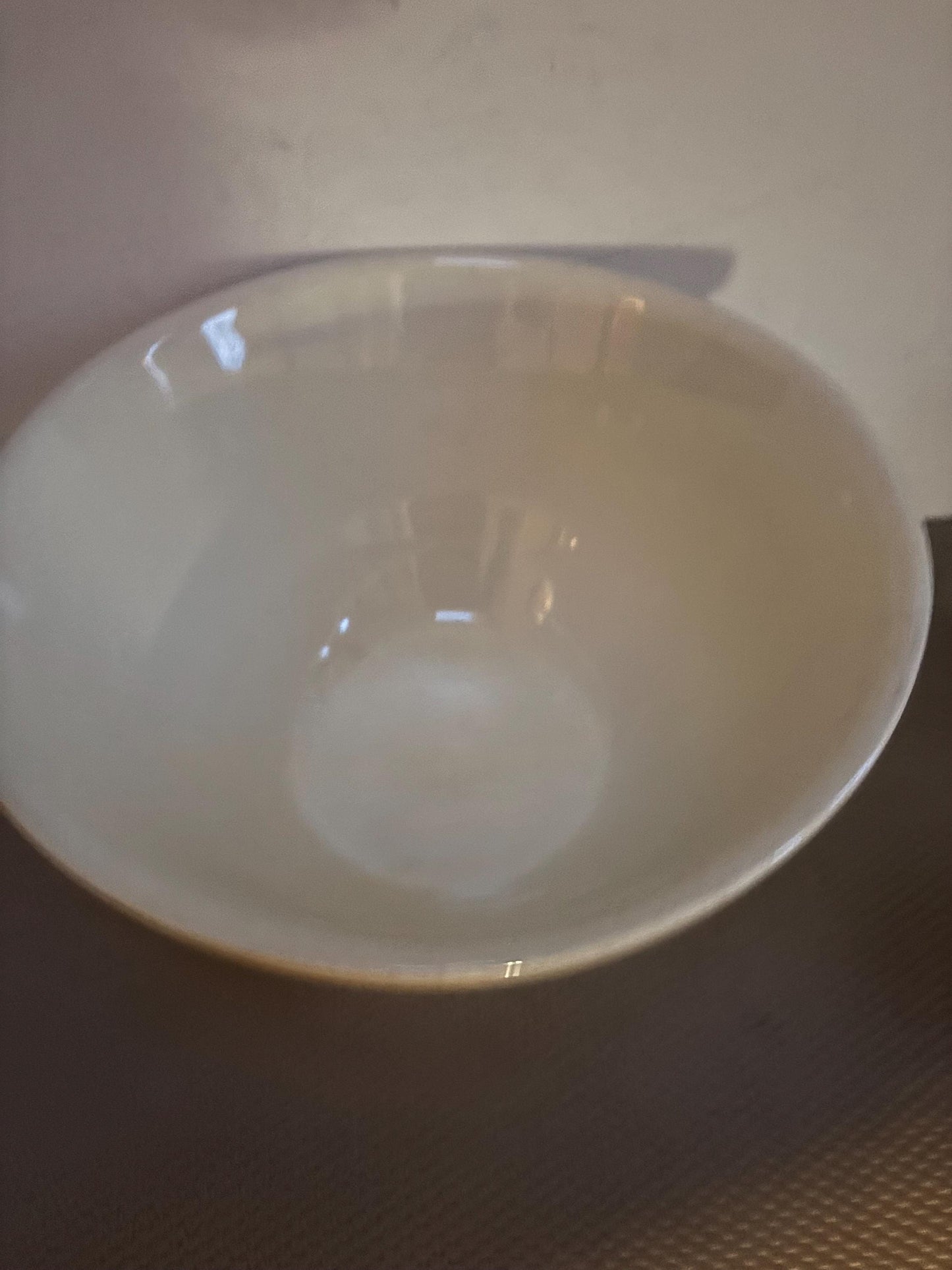 Vintage McCoy Ovenware #10 icing Bowl Pink Blue Tripe USA Stoneware Lover Antiques and Vintage