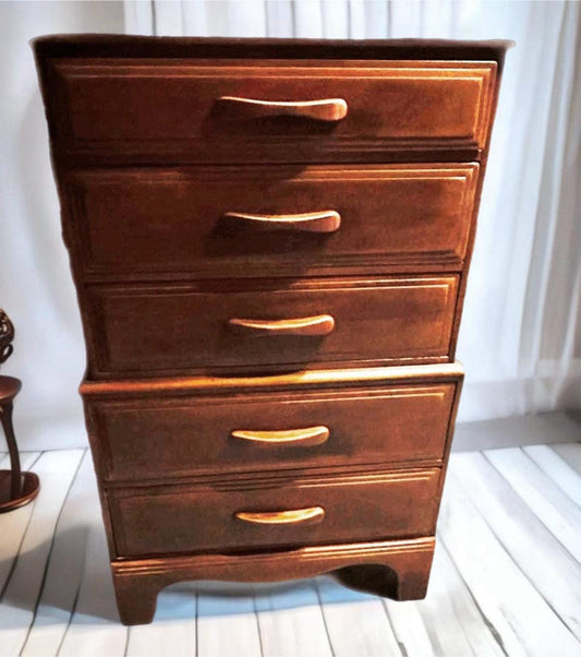Cushman Colonial Creations Molly Stark Chest on Chest No. 2056 5 drawer dresser Vintage & Lovely!! Rustic Home Decor