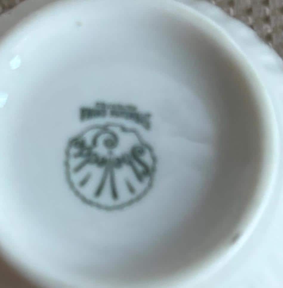 Vintage Shelledge White Cup with Handle with Narrow Flutes Edging Syracuse China Lover Antiques and Vintage
