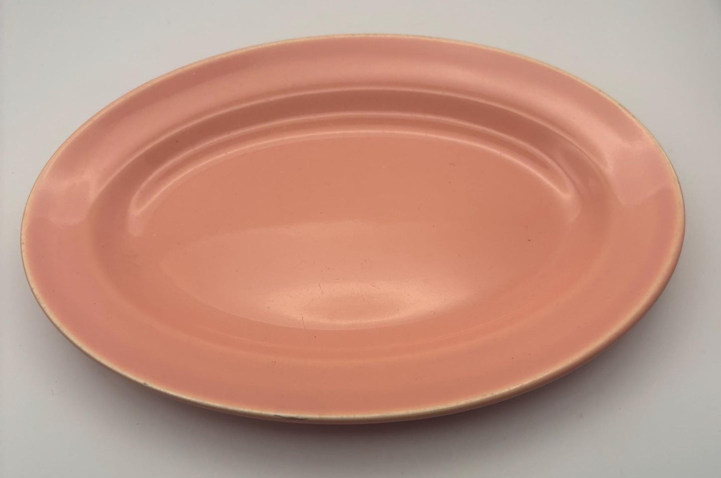 Knowles Oval Platter, Peach Plate, Lover Antiques Vintage