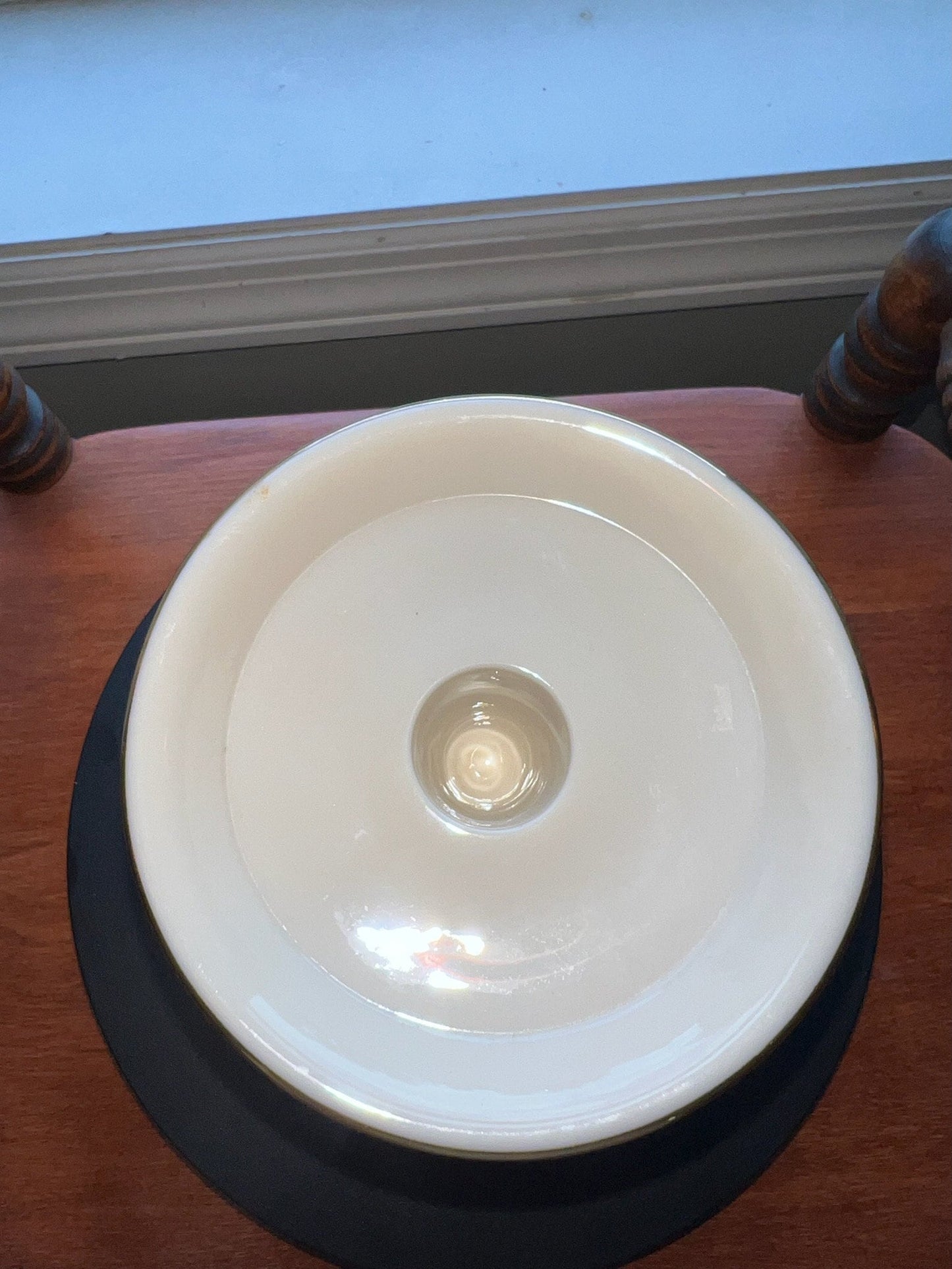 Vintage Lenox Illuminations Collection Pillar Ivory Candleholder Gold Gild Lover Antiques and Vintage