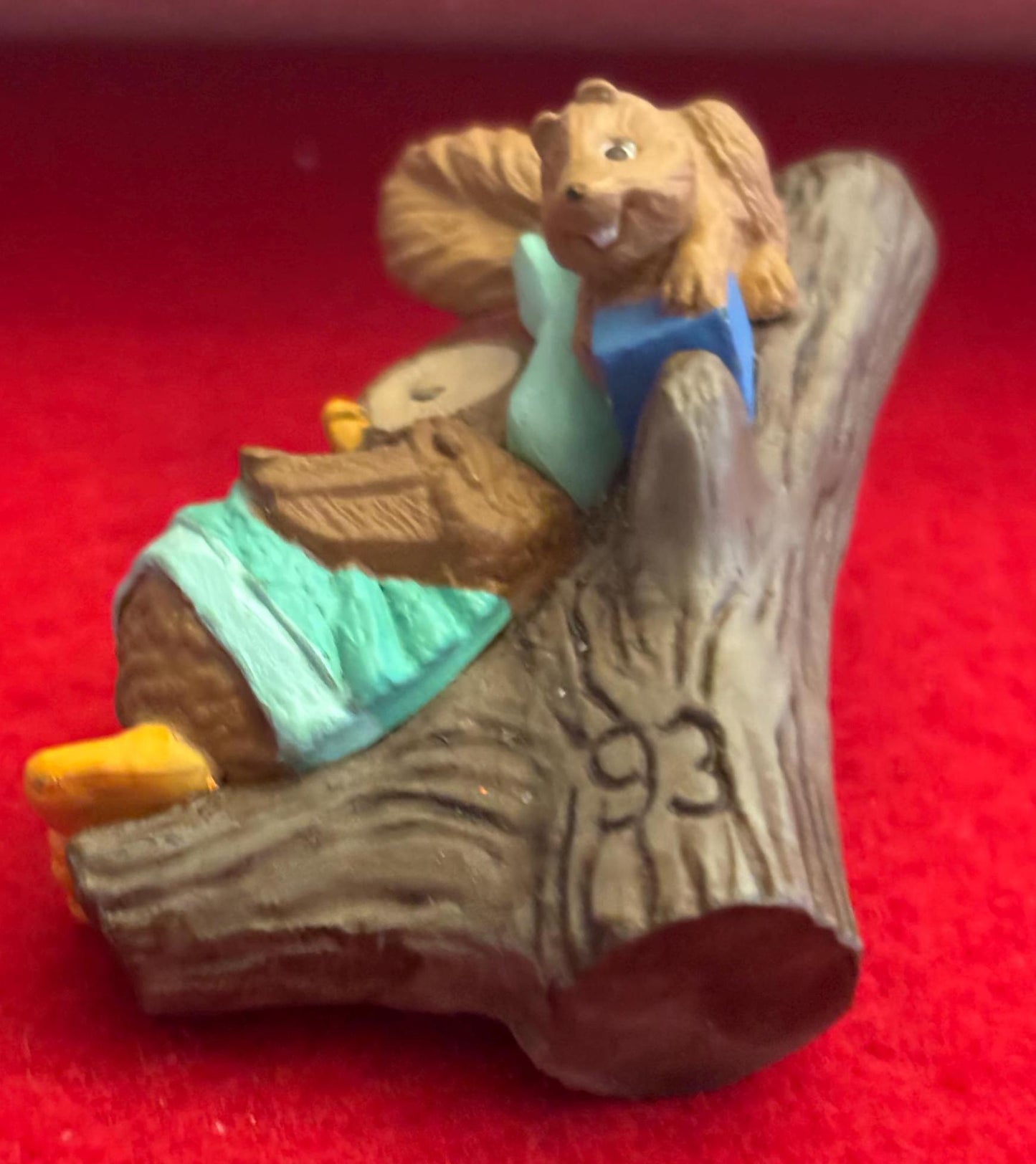 1993 Hallmark Christmas Tree Owliver with Squirrel Ornament, Holiday Decor, Gift for Her