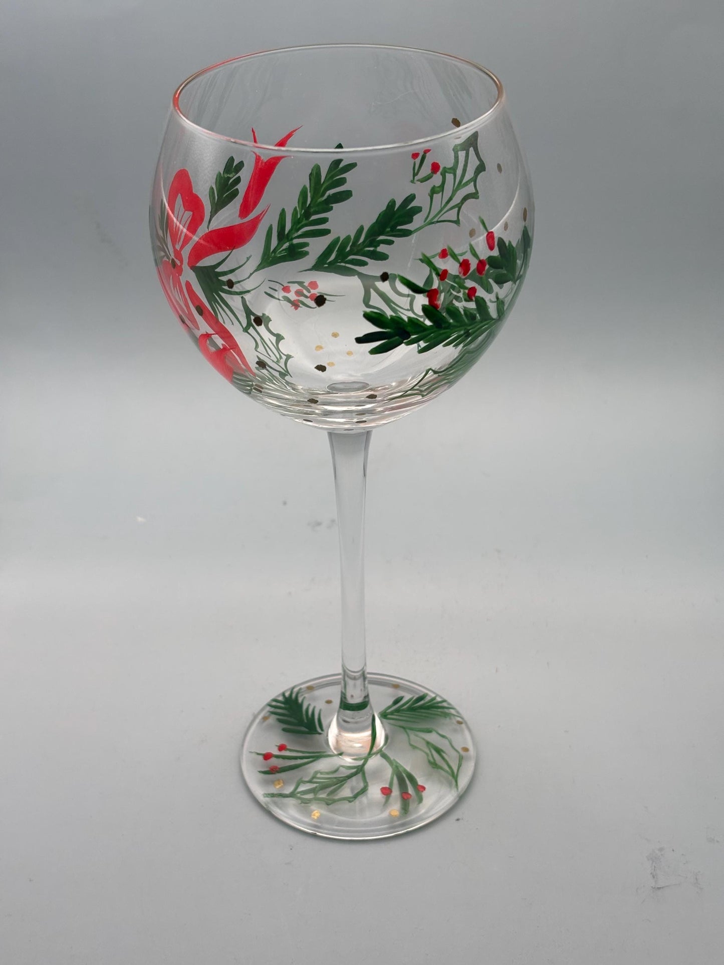 Lenox Gems Hand Painted Balloown Wine Glass, Lover Antiques and Vintage