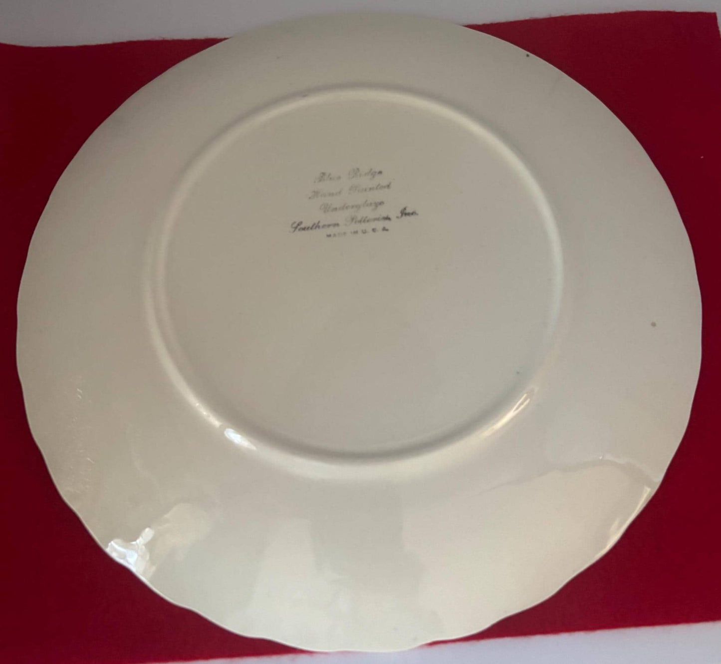 Blue Ridge Southern Potteries Dinner Plate, Summer Flowers Design, Lover Antiques and Vintage