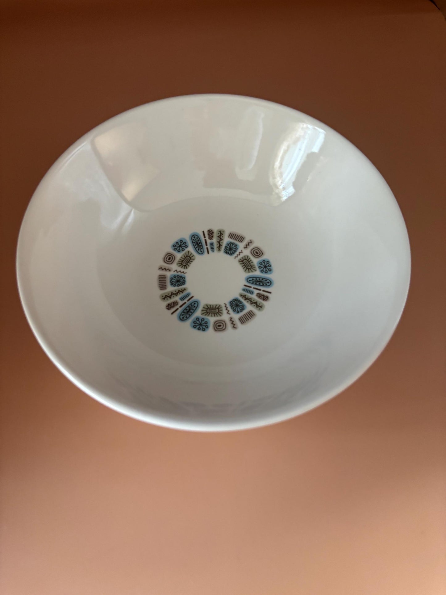 Vintage Canonsburg Pottery Dessert Dish or Bowl Temporama Design Lover Antiques and Vintage