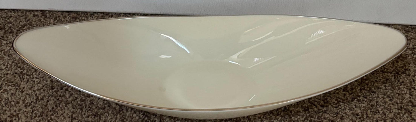 Lenox Porcelain Nero Serving Dish with 24K Gold Gilding Pretty Bowl Lover Antiques and Vintage