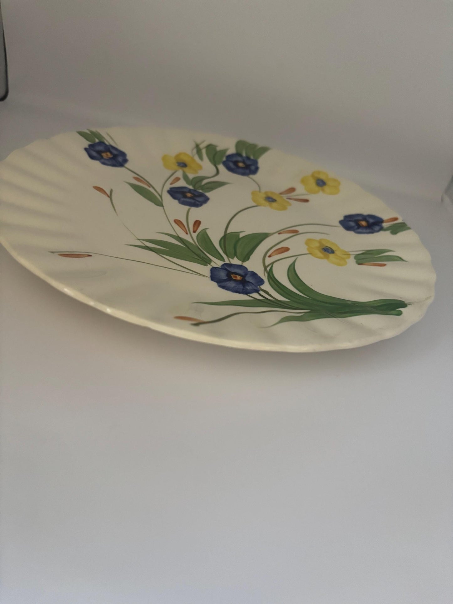 Blue Ridge Southern Potteries Dinner Plate, Summer Flowers Design, Lover Antiques and Vintage