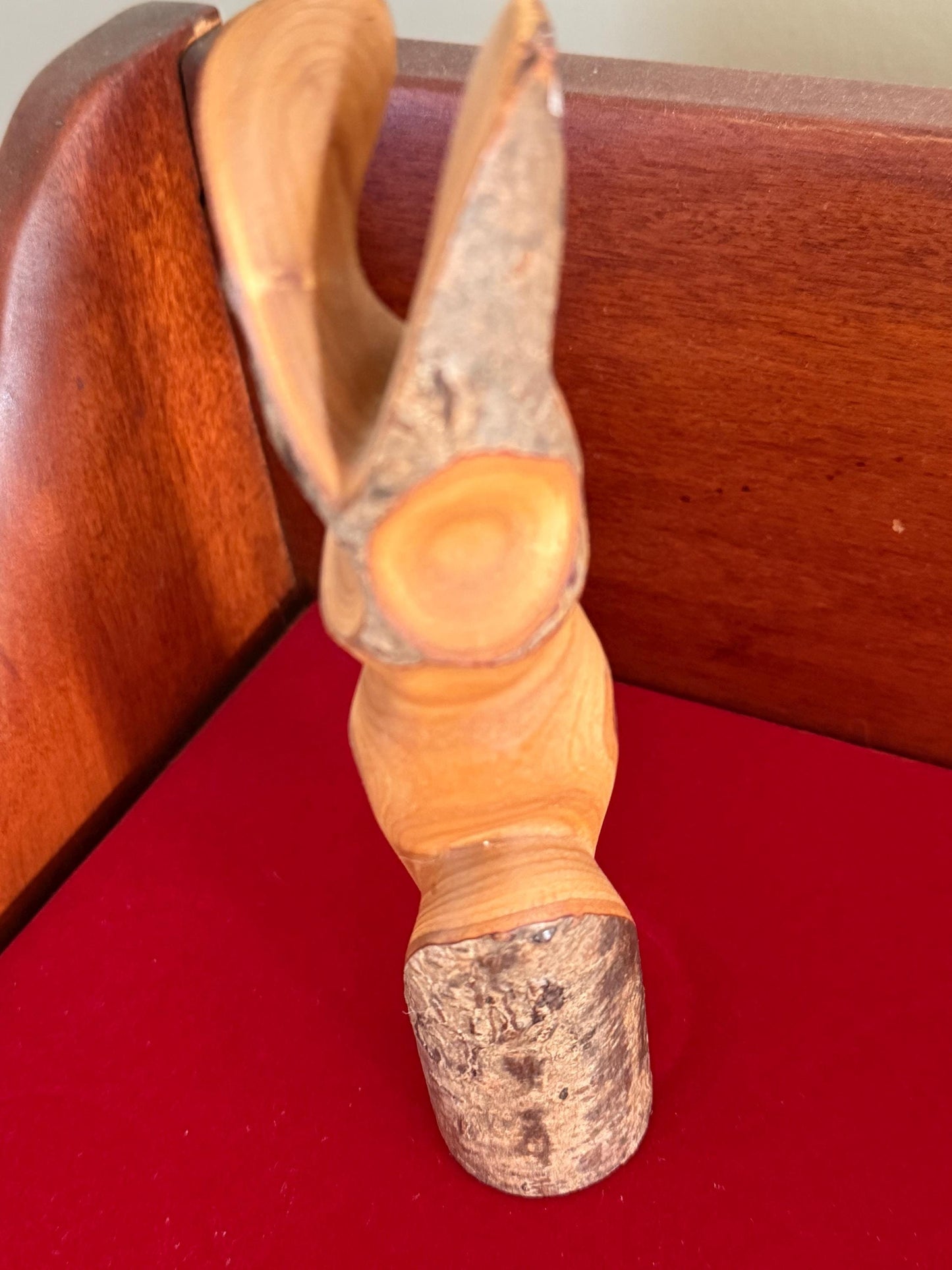 Vintage Carved Owl Figure Signed Nadjiwon - Cape Croker Art