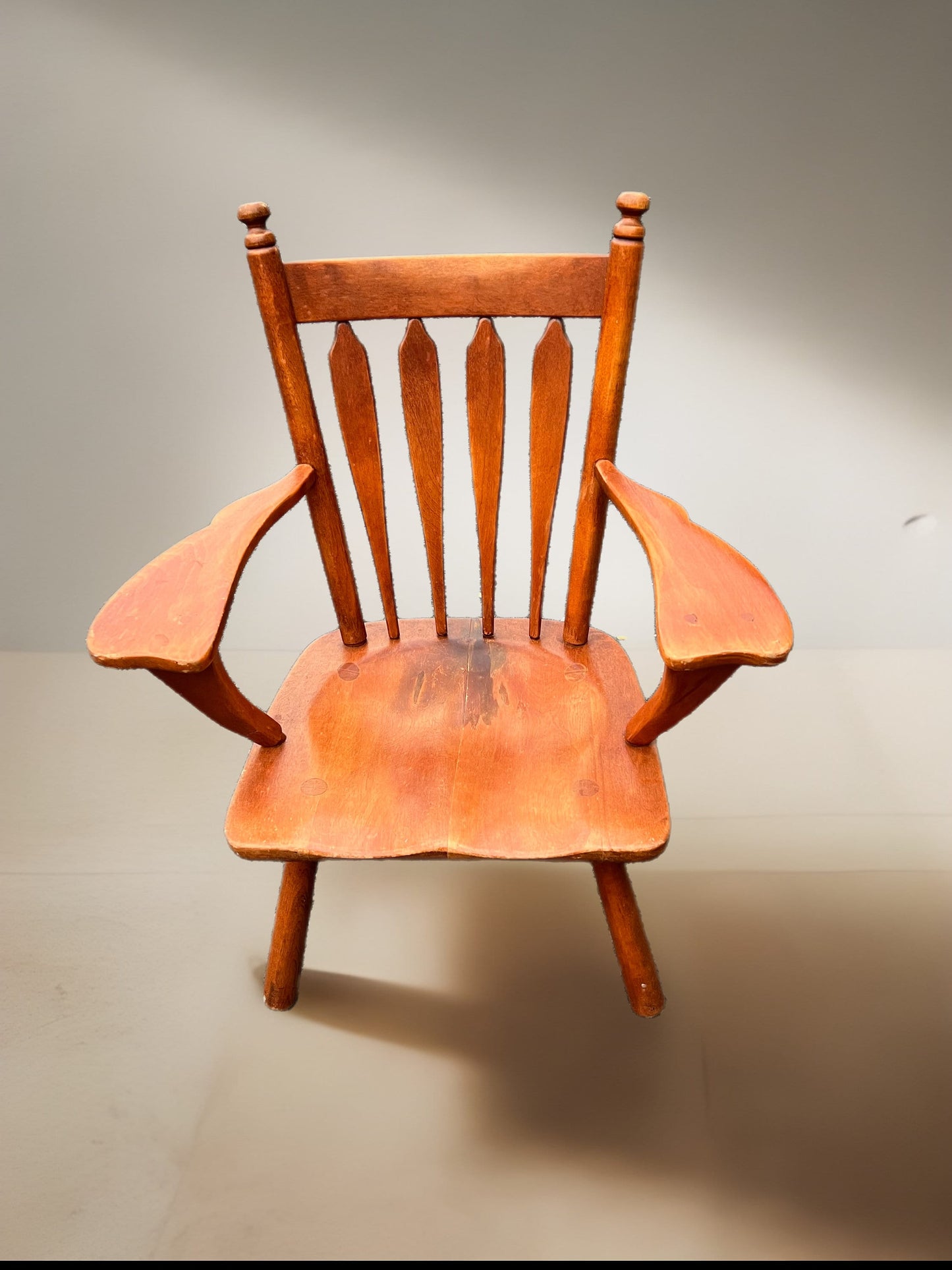 Vintage Cushman Colonial Searsburg Chair, Round Post Accent Chair