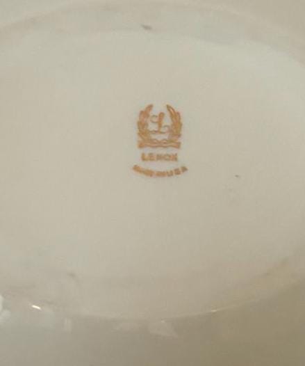 Lenox Porcelain Nero Serving Dish with 24K Gold Gilding Pretty Bowl Lover Antiques and Vintage