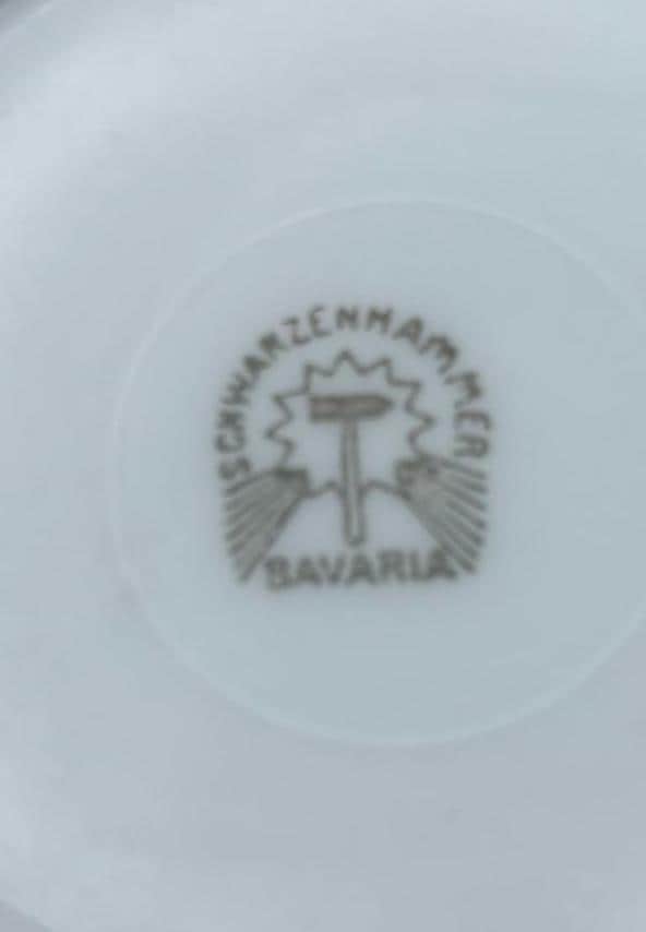 Antique Schwarzenhammer Dessert Bowl Made in Bavaria Lover Antiques and Vintage
