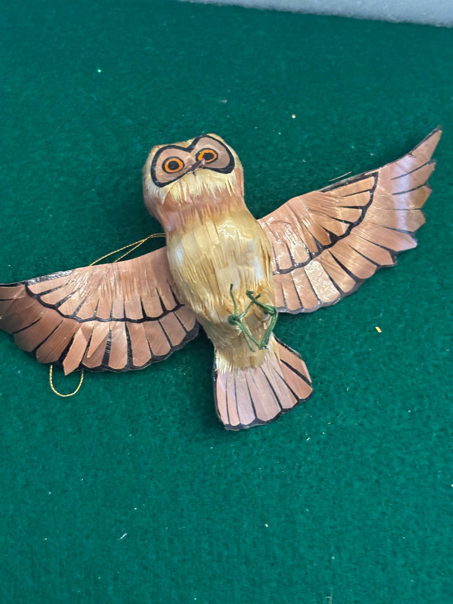 Vintage Flying Owl Copper Owl in Flight Ornament Gift For Her Lover Antiques and Vintage