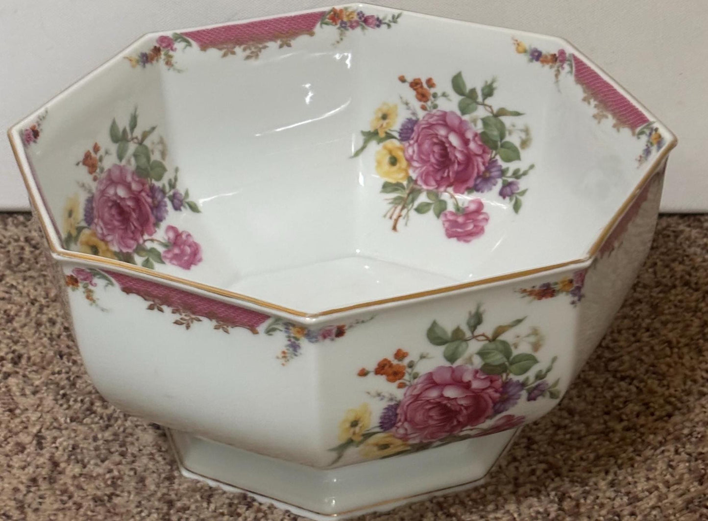 Rosenthal King Rose Bowl, Made in Bavaria, Lover Antiques and Vintage