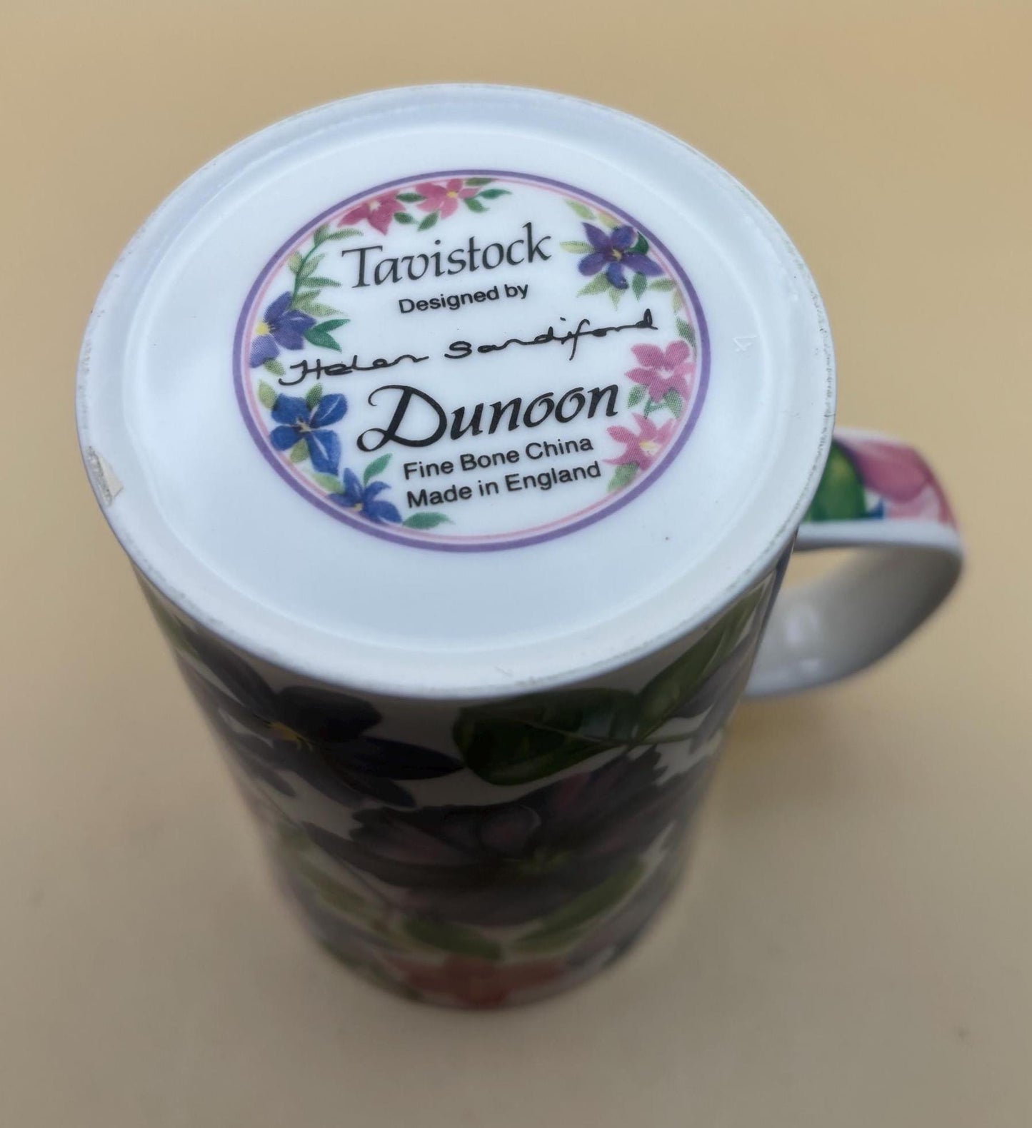 Vintage Tavistock Designed by Helen Sanford Dunoon Fine Bone China Floral Cup Made in England Lover Antiques and Vintage