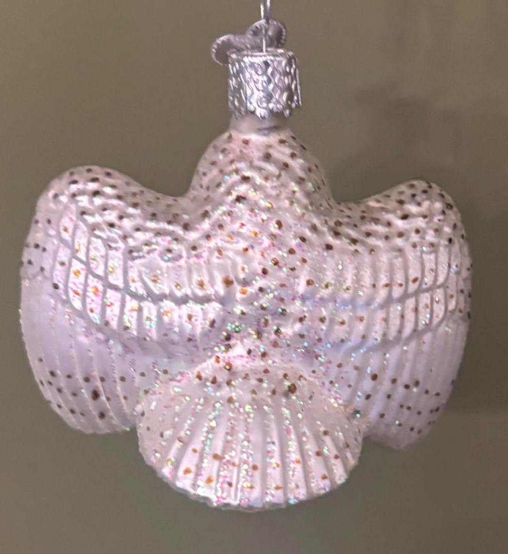 Vintage Angel Owl Ornament with Outstretched Wings Lover Antiques and Vintage