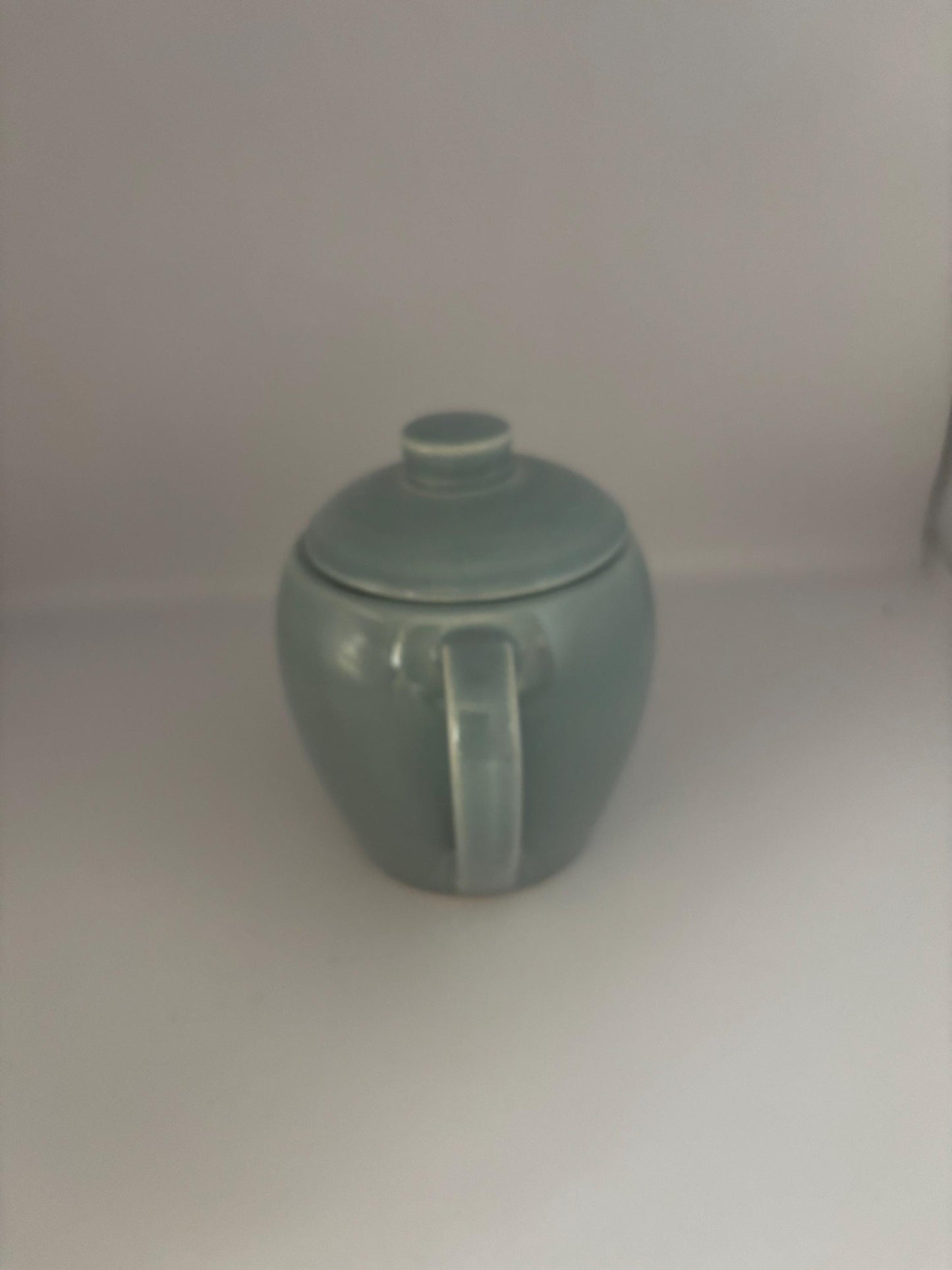 Knowles Green Sugar Bowl with Lid, Lover Antiques Vintage