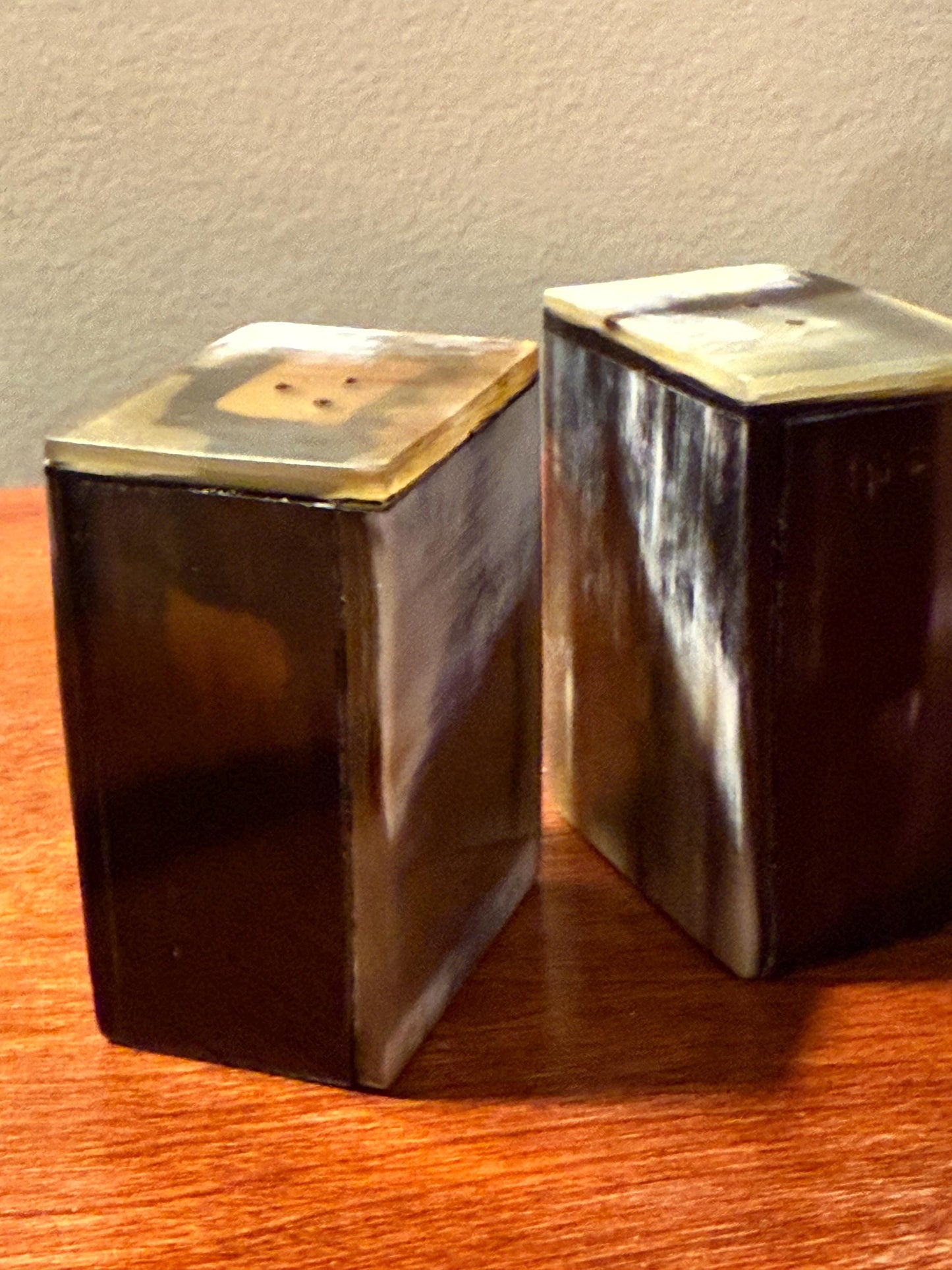 Vintage Salt and Pepper Shakers Made of Shell Never Used Lover Antiques