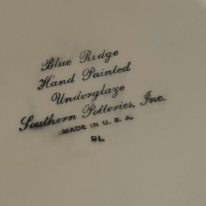 Blue Ridge Southern Potteries Vegetable Bowl, Summer Flowers Design, Lover Antiques and Vintage