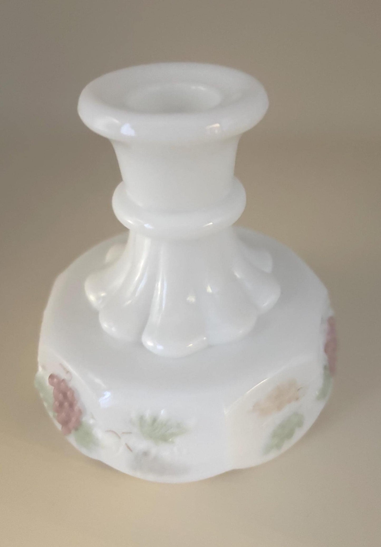Vintage Westmoreland Grape Panel Set of Candle Holders Lover Antiques and Vintage